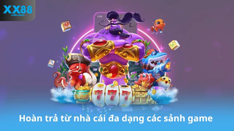 Hoàn trả từ nhà cái đa dạng các sảnh game 