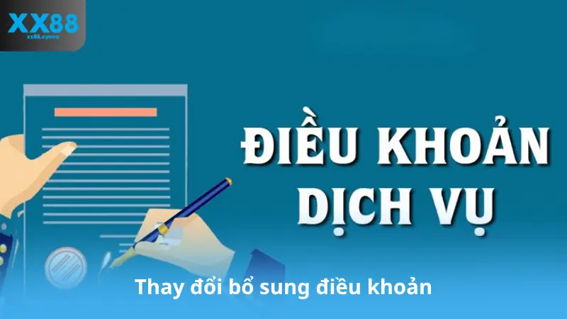 Thay đổi bổ sung điều khoản